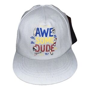 Black jack Brand Tag  Mens Grey Skate boarding Snapback Cap/Hat  Adjustable